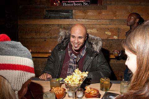 Chris Roe at British Film Commission Sundance party, photographed by Justin Hackworth